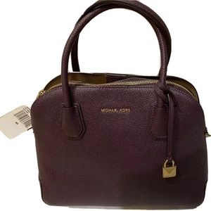 Michael Kors Mercer Large Dome Satchel Damson